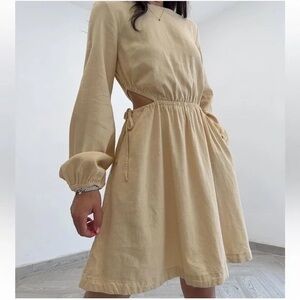 Universal Thread Long Sleeve Tan Dress
